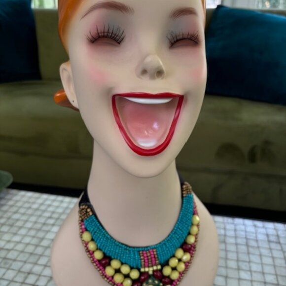 Colorful Beaded Collar Necklace - Picture 2 of 6